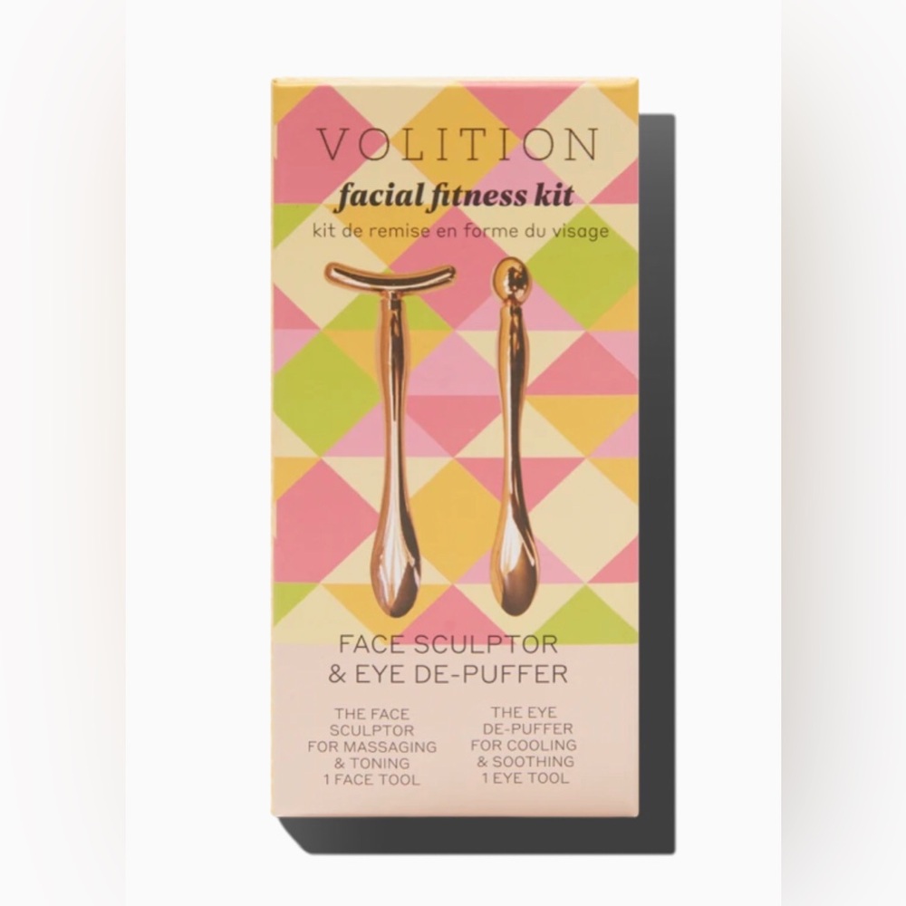 NEW Volition Facial Fitness Kit 2 Piece Set Face Sculptor & Eye De-Puffer NIB